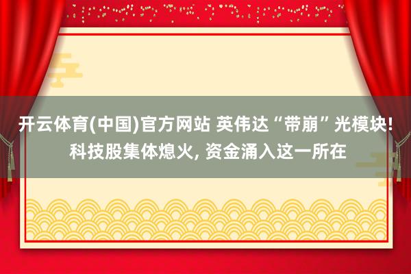 开云体育(中国)官方网站 英伟达“带崩”光模块! 科技股集体熄火， 资金涌入这一所在