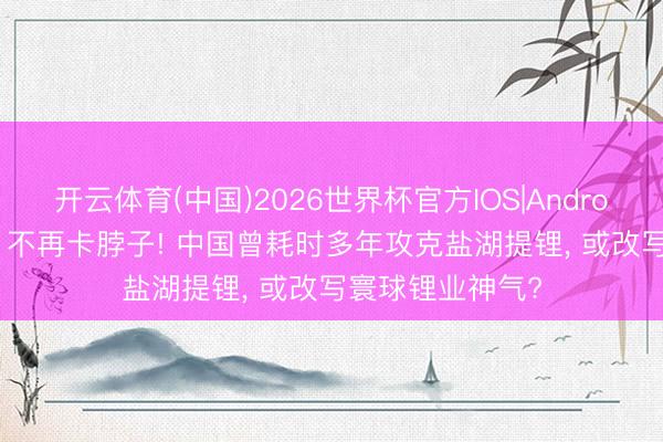 开云体育(中国)2026世界杯官方IOS|Android手机app下载 不再卡脖子! 中国曾耗时多年攻克盐湖提锂， 或改写寰球锂业神气?