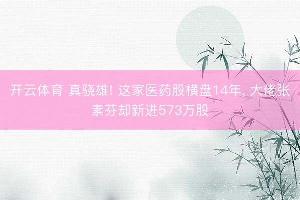 开云体育 真骁雄! 这家医药股横盘14年， 大佬张素芬却新进573万股