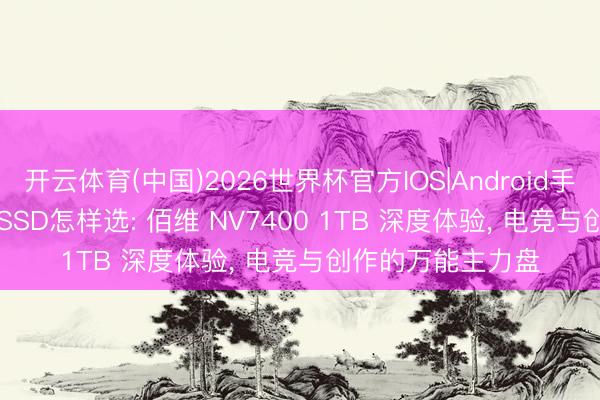 开云体育(中国)2026世界杯官方IOS|Android手机app下载 618 SSD怎样选: 佰维 NV7400 1TB 深度体验， 电竞与创作的万能主力盘