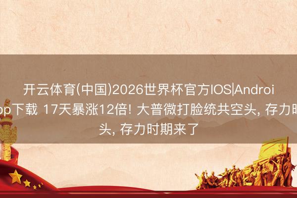 开云体育(中国)2026世界杯官方IOS|Android手机app下载 17天暴涨12倍! 大普微打脸统共空头， 存力时期来了